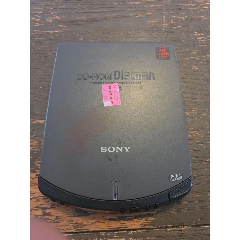 Vintage Sony Discman Portable CD-ROM  Drive PRD-650 TESTED WORKING